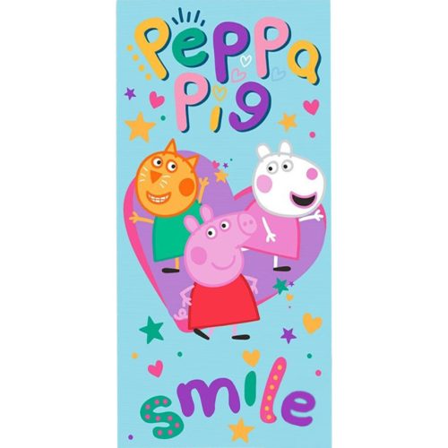 Peppa malac Smile fürdőlepedő, strand törölköző 70x140cm