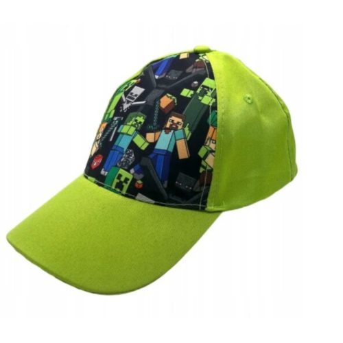 Gyereksapka Minecraft  - világos zöld