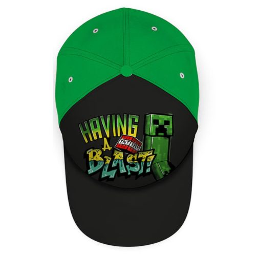 Gyereksapka Minecraft Having a Blast - sötétzöld
