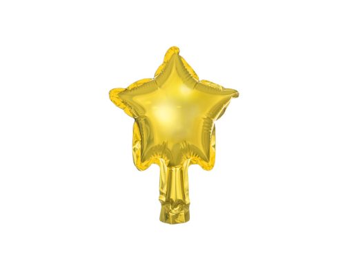 Fólia lufi Stars, 12cm, arany (1 pkt / 25 db.)