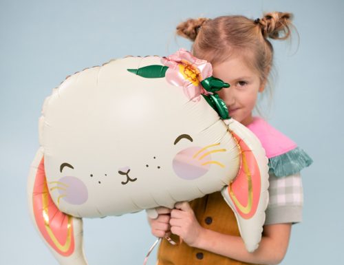 Fólia lufi Nyúl, 65x55 cm, mix