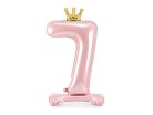 Álló fólia lufi ''7'' számú, 84 cm, világos rózsaszín