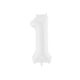 ''1'' számú fóliaballon, 86 cm, fehér