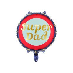 Super Dad fólia lufi, 45 cm, mix