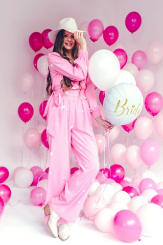 Fólia lufi Bride 45cm, fehér