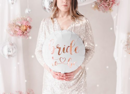 Fólia lufi Bride 45cm, fehér