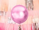 Fólia ballon labda, 40cm, világos rózsaszín