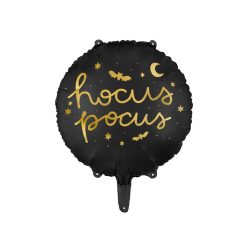 Hocus Pocus fólia lufi, 45 cm, fekete