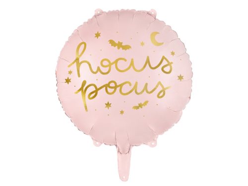 Hocus Pocus fólia lufi, 45 cm, rózsaszín