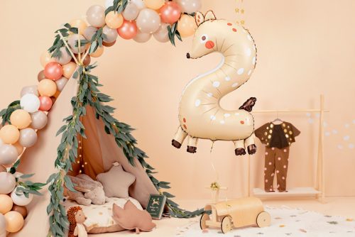 2-es számú fólia lufi - őz, 65x102 cm, keverék