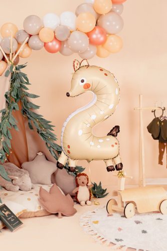 2-es számú fólia lufi - őz, 65x102 cm, keverék