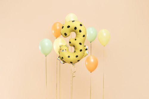 3-as számú fólia lufi - Gepárd, 68x98 cm, mix