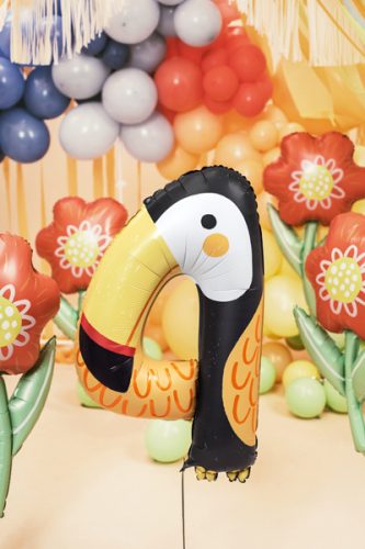 4-es számú fólia lufi - Tucan, 68x91 cm, mix