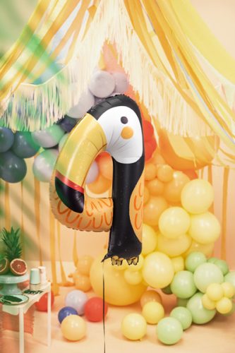 4-es számú fólia lufi - Tucan, 68x91 cm, mix