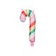 Fóliás ballon Candy cane, 18,5x35 cm, mix (1 pkt / 5 db.)