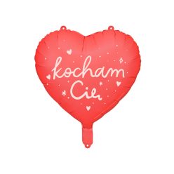   Foil balloon Heart ''Kocham CiÄ'', 45 cm, mix