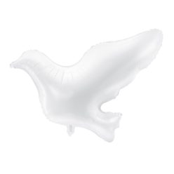 Foil Balloon Dove, white, 77x66cm