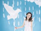 Foil Balloon Dove, white, 77x66cm