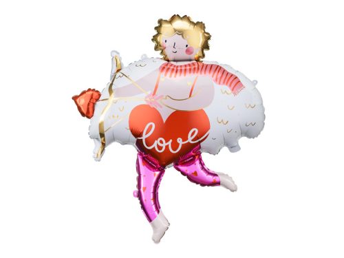 Cupido fóliás lufi, 82x99 cm, mix