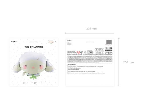 Fólia léggömb Birka, 87x57,5 cm, mix