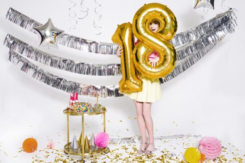 ''1'' számú fóliás léggömb, 86 cm, arany