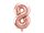 ''8'' számú fólia lufi, 86 cm, rózsaszín arany