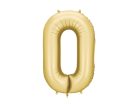 '0' számú fólia léggömb, 86 cm, arany