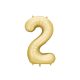 '2-es' számú fólia léggömb, 86 cm, arany