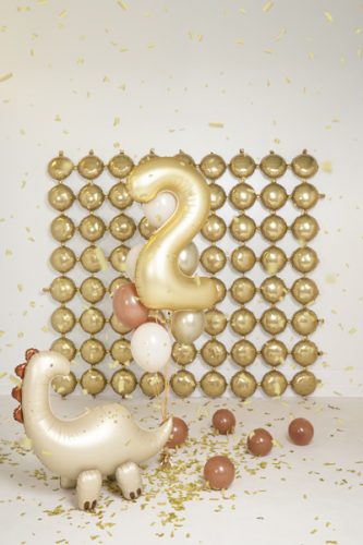 '2-es' számú fólia léggömb, 86 cm, arany