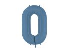 ''0'' számú fóliás léggömb, 86 cm, sötétkék