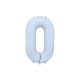 ''0'' számú fóliás léggömb, 86cm, ködkék