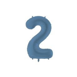   ''2'' számú fólia léggömb, 86 cm, sötétkék