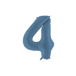   ''4'' számú fóliás léggömb, 86 cm, sötétkék