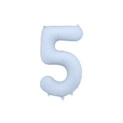   ''5'' számú fóliás léggömb, 86cm, ködkék