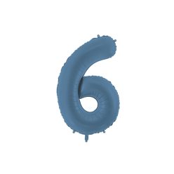   ''6'' számú fóliás léggömb, 86 cm, sötétkék