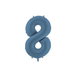   ''8'' számú fóliás léggömb, 86 cm, sötétkék