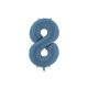 ''8'' számú fóliás léggömb, 86 cm, sötétkék