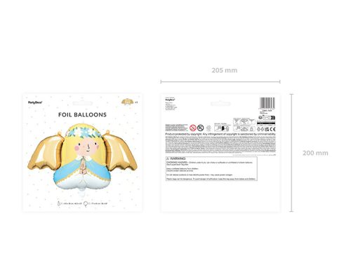 Angel fólia lufi, 103x58 cm, mix