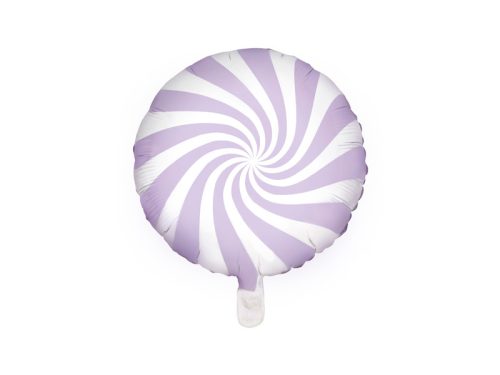 Fóliás Balloon Candy, 35cm, világos lila