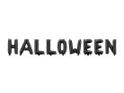 Foil balloon Halloween, 280x46 cm, black