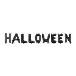 Foil balloon Halloween, 280x46 cm, black