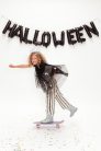 Foil balloon Halloween, 280x46 cm, black
