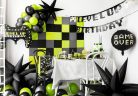 Gamer over fólia lufi, 45 cm, fekete