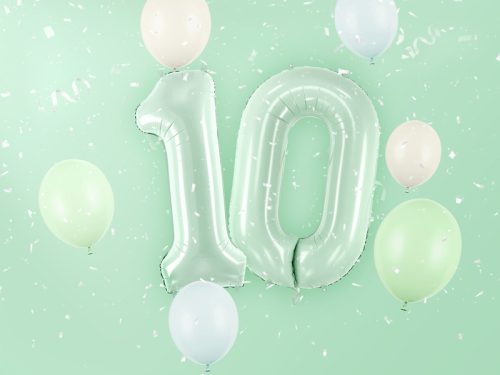 Foil Balloon Number ''0'', 72cm, green