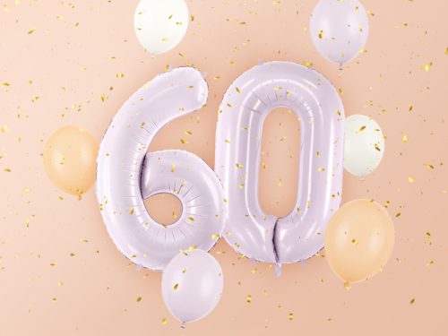 Foil Balloon Number ''0'', 72cm, purple