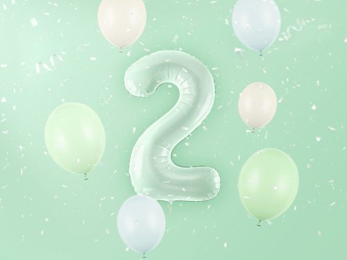 Foil Balloon Number ''2'', 72cm, green