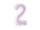 Foil Balloon Number ''2'', 72cm, purple