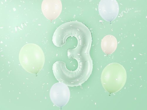 Foil Balloon Number ''3'', 72cm, green