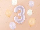 Foil Balloon Number ''3'', 72cm, purple