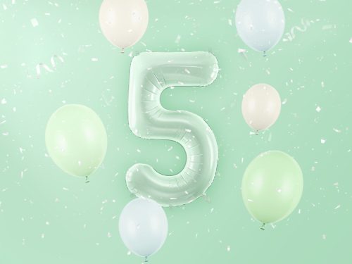 Foil Balloon Number ''5'', 72cm, green